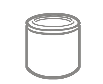 Membrandose Verpackungsmuster klein (schwarz)