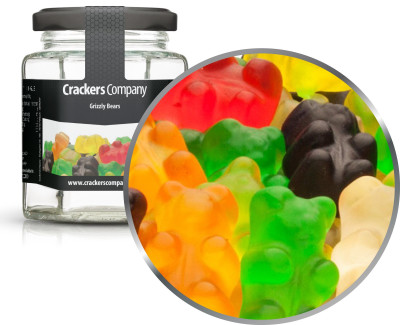GRIZZLY BEARS Glas eckig 100g